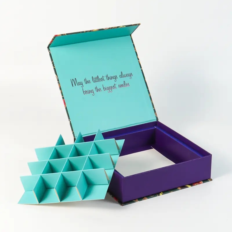 Boîte-cadeau de chocolat magnétique de luxe personnalisée 